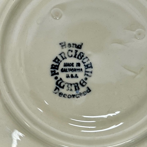 🍎 XL mug Franciscan Apple jumbo bullion saucer VHTF vintage CA USA EUC oversize - Picture 8 of 11